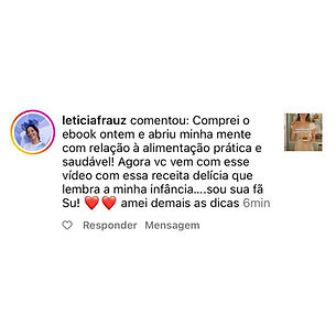 Comentário de cliente